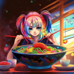 【NFT】Ramen Lover Hungry Girl #22