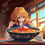 【NFT】Ramen Lover Hungry Girl #42