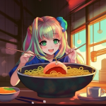 【NFT】Ramen Lover Hungry Girl #49