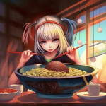 【NFT】Ramen Lover Hungry Girl #52