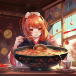 【NFT】Ramen Lover Hungry Girl #54