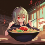 【NFT】Ramen Lover Hungry Girl #62