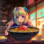 【NFT】Ramen Lover Hungry Girl #83