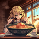 【NFT】Ramen Lover Hungry Girl #96