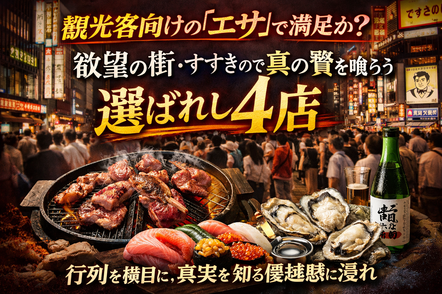 観光客向けの「エサ」で満足か？ 欲望の街・すすきので真の贅を喰らう「選ばれし4店」